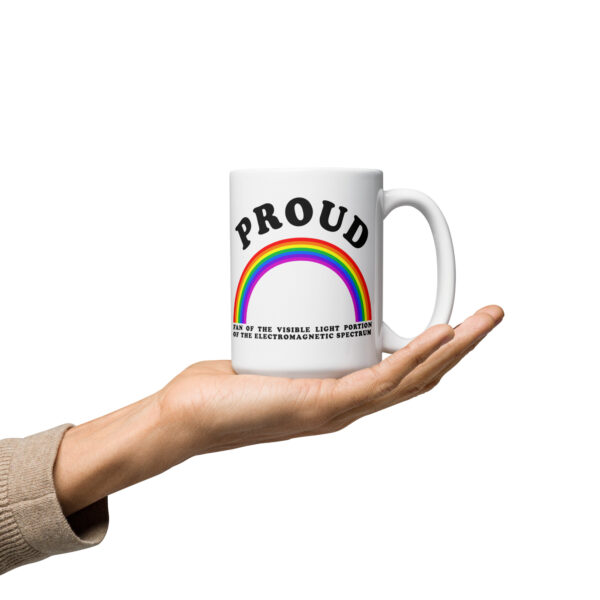 Proud White glossy mug - Image 5
