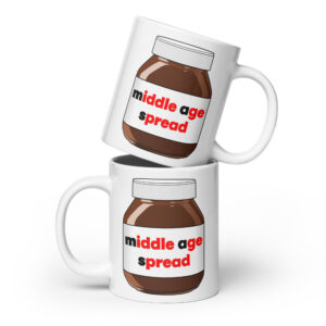 Spread White glossy mug