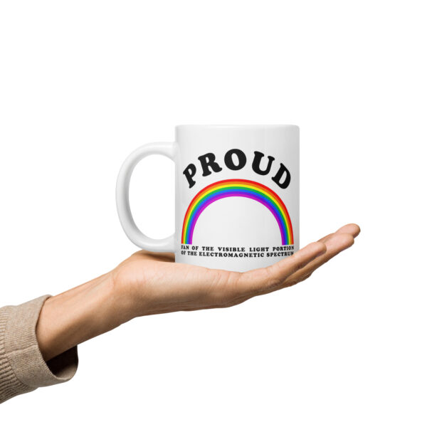 Proud White glossy mug - Image 6